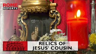 Relics of #Jesus' cousin bring people together for procession to St. Peter's Basilica