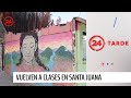 Alumnos de la comuna de Santa Juana vuelven a clases | 24 Horas TVN Chile