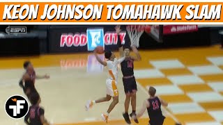 Keon Johnson MONSTER DUNK | Tennessee vs Georgia