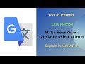 Translator application using python | python project for beginners
