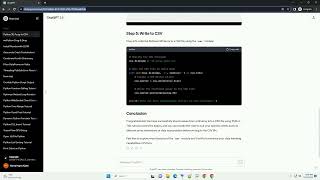 Python Storing values in a 3D array to csv