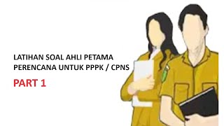 Latihan Soal Ahli Pertama Perencana | PART 1 | REF. UU NOMOR 25 TAHUN 2004