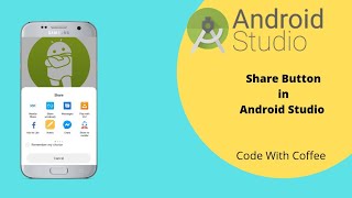 How to create share button in android Studio Java using viewbinding