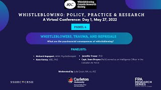 Panel 4: Whistleblowers, Trauma and Reprisals