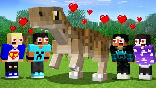 MEU PRIMEIRO DINOSSAURO É ABSURDO! - Minecraft Multiplayer