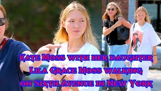 ##Kate Moss’ Daughter Lila Moss Serves Grunge Style in Distressed Tees & Post-Punk Boots in Newyork