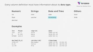 Tutorial 2 Table Columns and Data Types