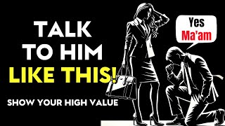 How High-Value WoMen Talk To Men | Dark Stoic Psychology