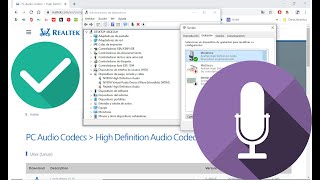 👨‍💻 Configuración de Audio 📢 |  🎧 Salida de sonido y micrófono 🎙️ | Drivers Realtek 💿 2020