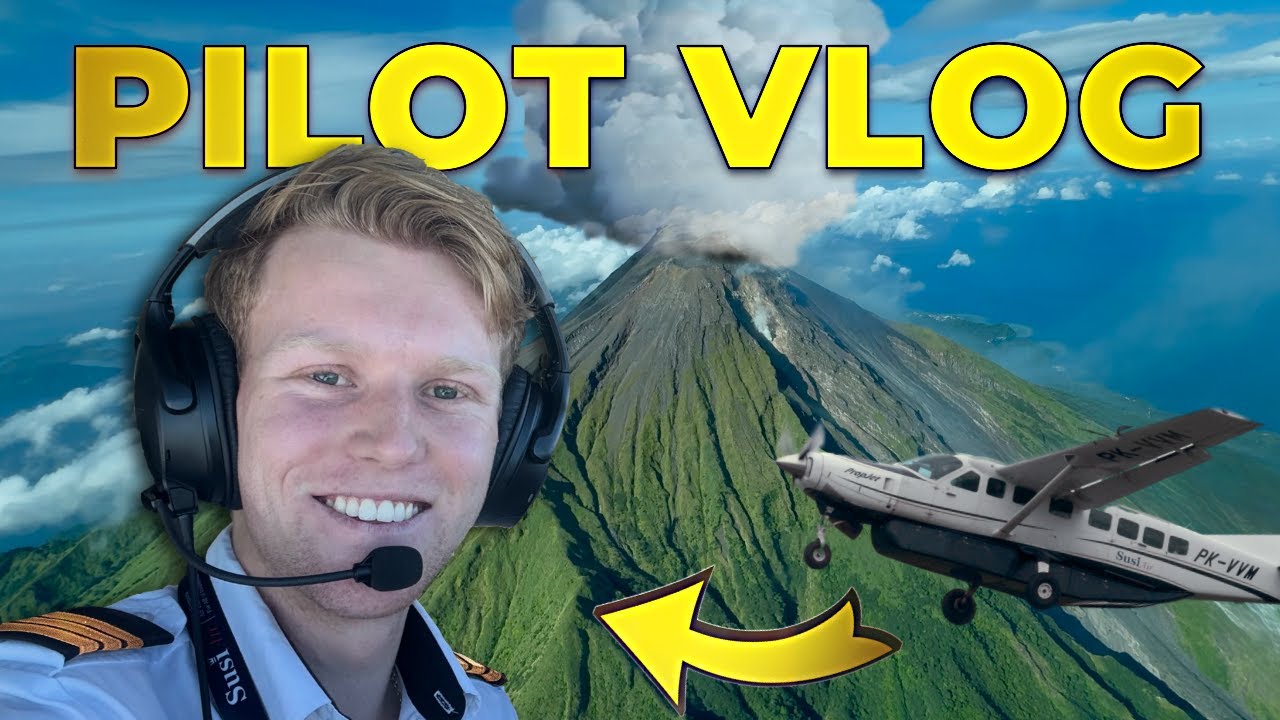 Airline Pilot Vlog Flying Past An Active Volcano In Indonesia Youtube