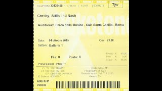 CROSBY, STILLS and NASH - Live  - Roma (Oct. 4, 2015)