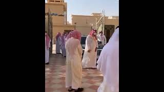 زيارة كريمة من سمو ولي العهد‬⁩ الأمير ⁧‫محمد بن سلمان‬⁩ إلى الشيخ صالح الفوزان بمناسبة العيد