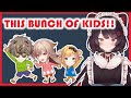 Inui Toko reins in rowdy kids(Alban, Furen, Seffyna) like a pro!【ENG SUB】【Nijisanji EN/JP】