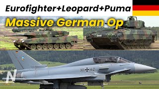 Eurofighters, Leopard MBT, Puma APC | Massive German Exercise