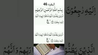 holy Qur'an part 1# Al Baqarah 46#arabic # recitation #youtubeshorts