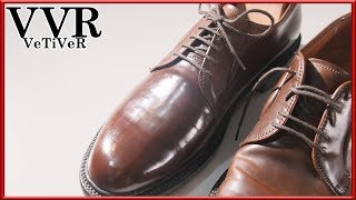 [ASMR] Clean & restore ALDEN Whisky Cordovan Derby shoes  4k