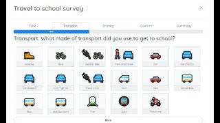 How to use the transport survey tool to calculate the carbon emissions from your school commute