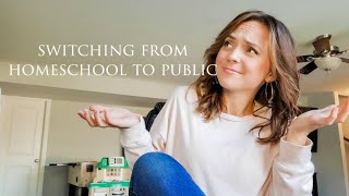 Transitioning from Homeschool to Public School.