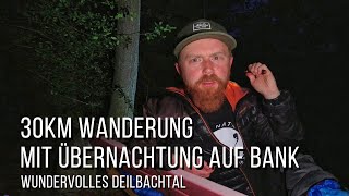 30km Wanderung | Übernachtung auf einer Bank | Natur in NRW | 2021 | Jörg Müller