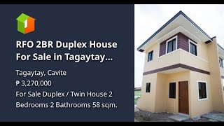 RFO 2BR Duplex  House For Sale in Tagaytay Cavite