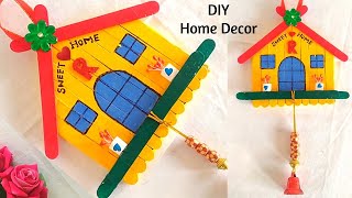 DIY Wall Hanging/Pop Stick Craft/Art/Painting/Pop Stick Wall Hanging/Home Sweet Home/DIY Home Decor