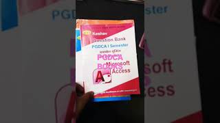 PGDCA syllabus books