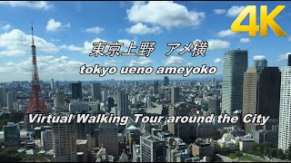 【4K】東京上野 アメ横探訪 Virtual Walking Tour around the City