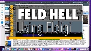 Feld Hell Preview Using Fldigi - Sprint this weekend.