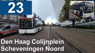 HTM lijn 23: Den Haag Colijnplein - Scheveningen Noord | Omleidingen | HTM 1092 | 2024