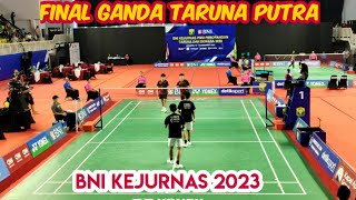 Kejurnas PBSI 2023|Adrian Pratama/Jonathan F Gosal (Jakarta) Vs Wahyu Agung P/Dexter Farrel(Jakarta)