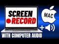 How To Screen Record With INTERNAL COMPUTER AUDIO On A Mac (FREE)