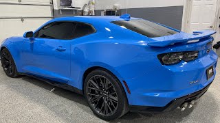 FINALLY ADDED TINT ON MY 2022 CAMARO ZL1 || BEFORE AND AFTER DEFINITELY MAKE IT STAND OUT🔥