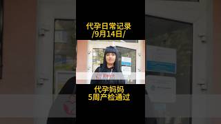 爱缘好孕代孕日常记录|9月14日代孕妈妈5周产检通过。 #哈萨克斯坦助孕 #乌克兰代孕 #代孕