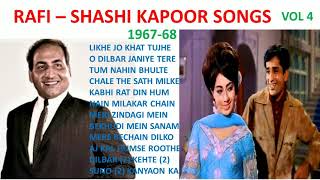 Mohammad Rafi Songs | Shashi Kapoor Songs | शशि कपूर रफी गाने | मोहम्मद रफ़ी गाने | Vol 4, 1967-68