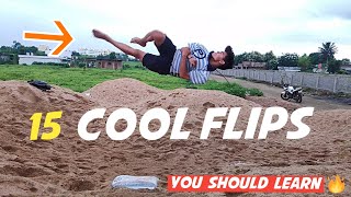 15 Cool Flips  | You should learn 🤟