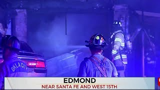 Edmond Firefighters Respond After Blaze Engulfs Residence