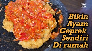 Resep dan Cara Membuat Ayam Geprek Simpel - Vhanosee