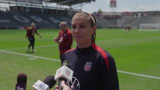 USWNT Forward ALEX MORGAN; Team USA faces Korea Republic