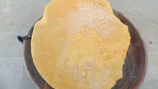 Asmr.yellow clay crumbling