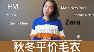 【秋冬毛衣】16款真正的平价毛衣品牌任你选！均价20$！省钱又保暖！附如何保养毛衣及成分表解读！ 干货干货，快收藏吧！#秋冬毛衣#sweater#秋冬必备