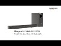 blaupunkt sbw 02 100w wired dolby soundbar with subwoofer bluetooth and hdmi arc