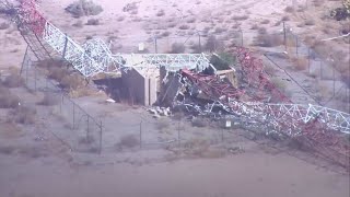 Hot air balloon clips radio tower, causes collapse in North Valley