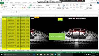 My MMA optimizer & Fantasy projections for Google sheets part 1