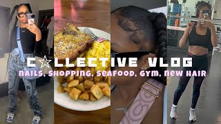 COLLECTIVE VLOG ☆ | days in my new apartment, brunch, new hair, seafood, skincare, pedi, gym +more |