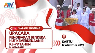 UPACARA PENGIBARAN BENDERA HUT RI KE 79 - Balaikota Among Tani Kota Batu