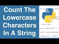 Count The Lowercase Characters In A String | Python Example
