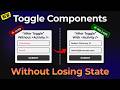 Activity Component in React: Toggle Components without Lose in React