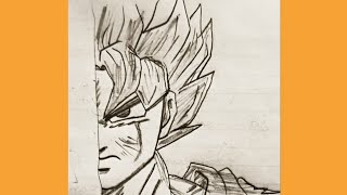 How to draw Goku anime||Easy Anime drawing||Goku drawing||pencil step by step||Dragonball Goku||