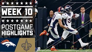 Broncos vs. Saints | NFL Week 10 Game Highlights