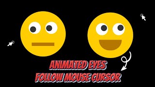 Animated Eyes Follow Cursor | HTML, CSS & JavaScript Tutorial 🎯 #csseffects